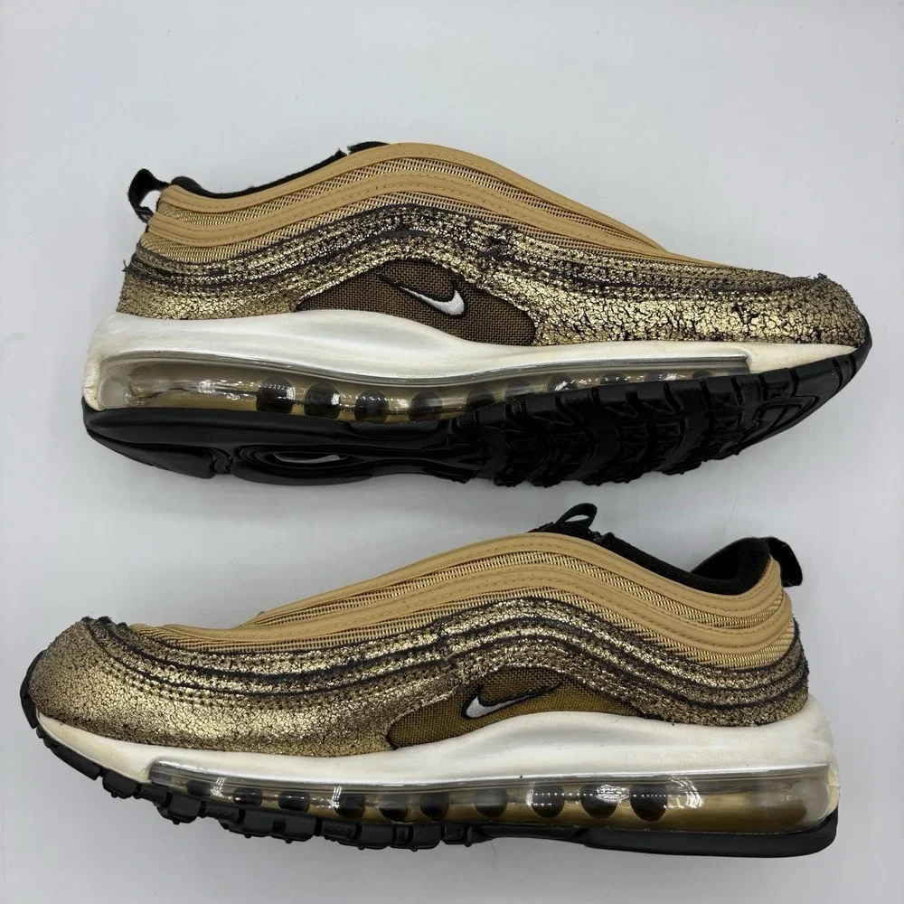 Nike Sneakers Women's GoldAir Max 97 'Cracked Gold' | DO5881 700 2021 Size W‎ 8